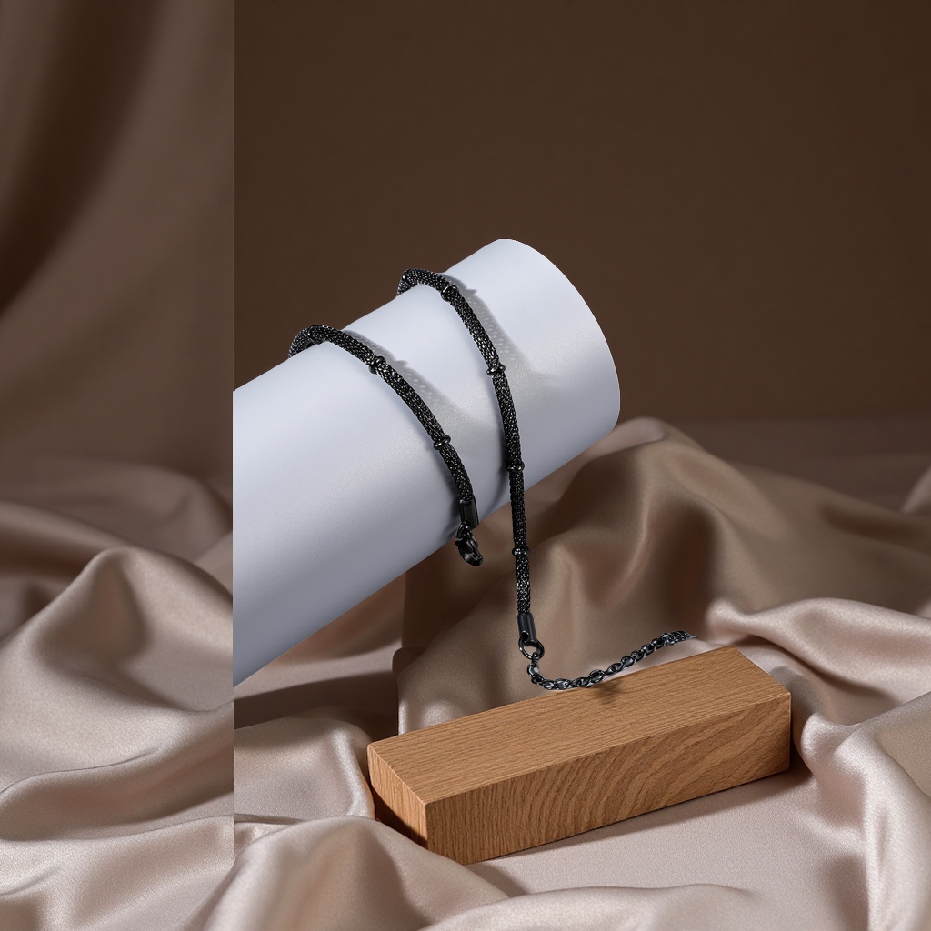 新款网状竹节不锈钢手链复古百搭女士简约钛钢饰品手饰手链厂家直供