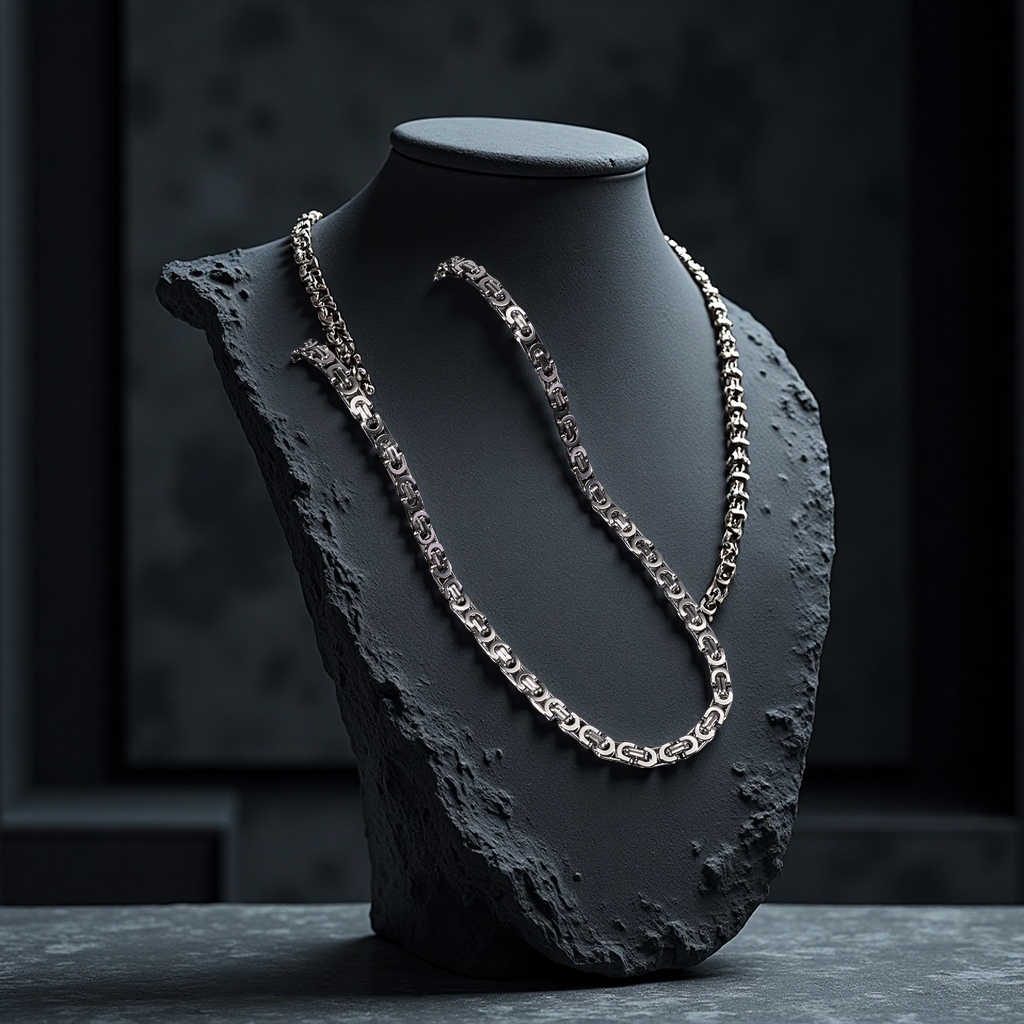 The 2025 New Titanium Steel Men's Emperor Chain Does Not Fade, With Flat Joints, Is Powerful, Individualistic And Versatile Accessory Application Scenario