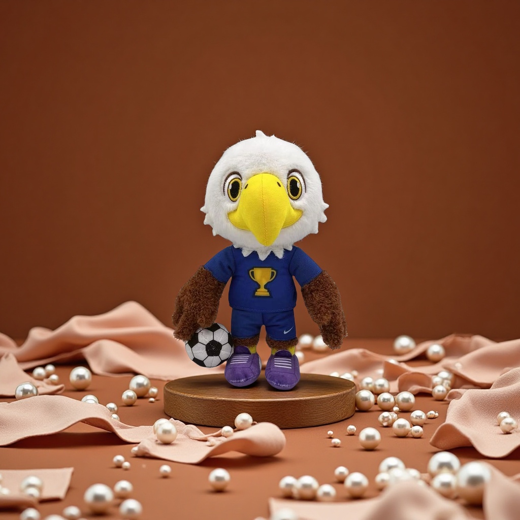 世界杯吉祥物毛绒玩具可爱公仔毛绒绒布艺摆件儿童礼物收藏品