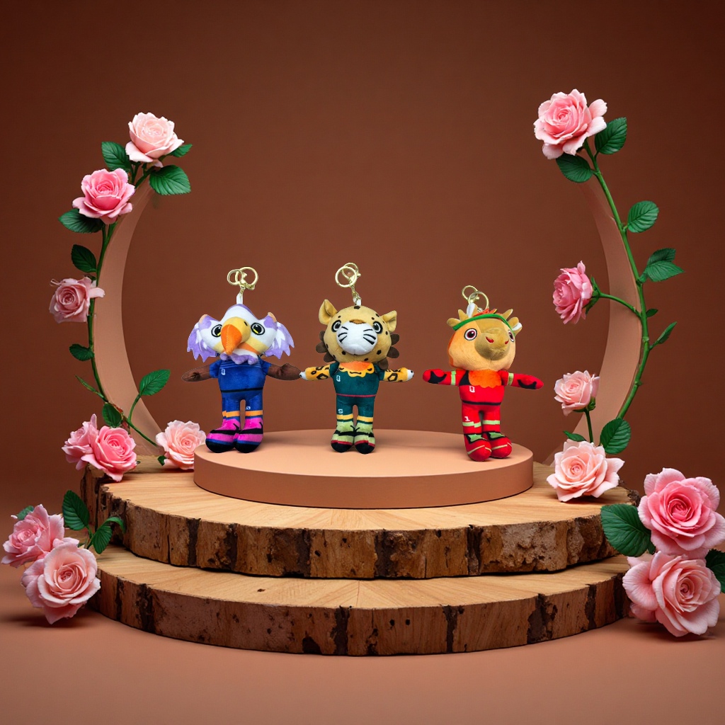 毛绒玩具世界杯吉祥物挂件可爱卡通布艺摆件儿童礼物收藏装饰