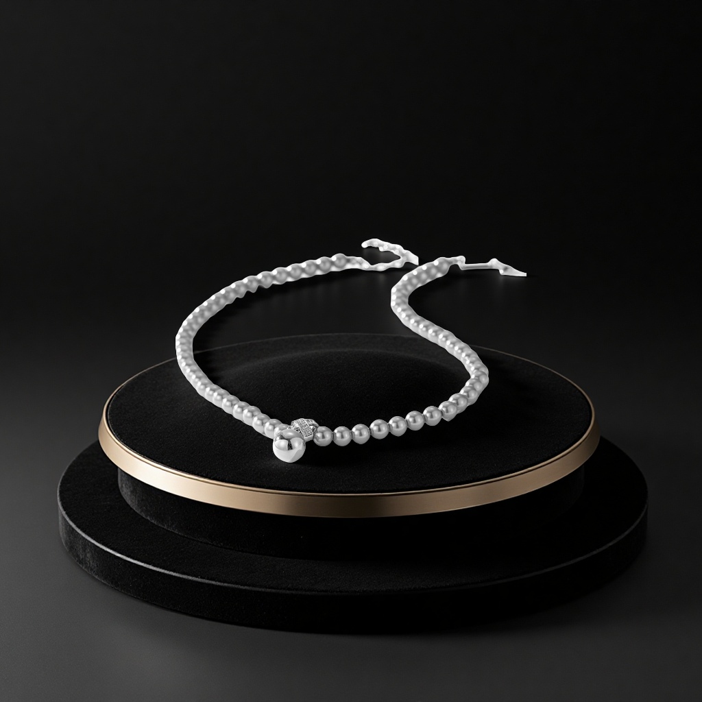 Bai Ling's new 2024 elegant and light luxury pearl necklace is a high-quality, fashionable and versatile creative necklace accessory