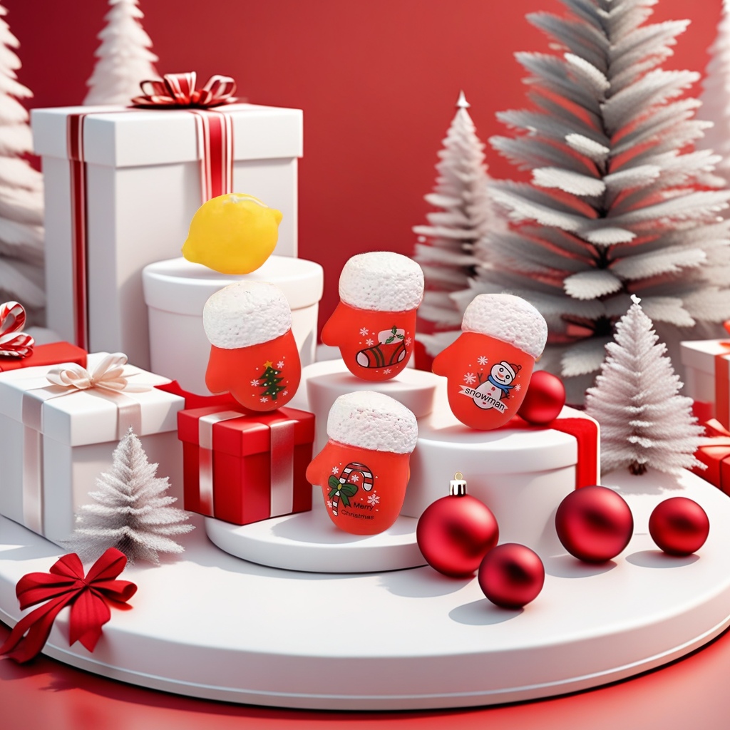 湖玩圣诞手套解压挤压玩具捏捏乐缓解压力儿童成人适用