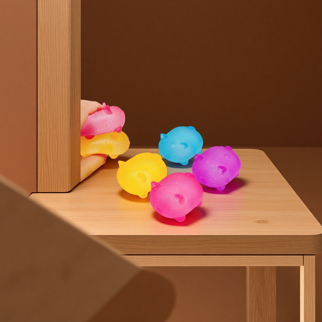 Needoh Maltose Cat Stress Relief Ball, a little cat squeeze stress relief toy, a new, unique and fun pet toy Application Scenario