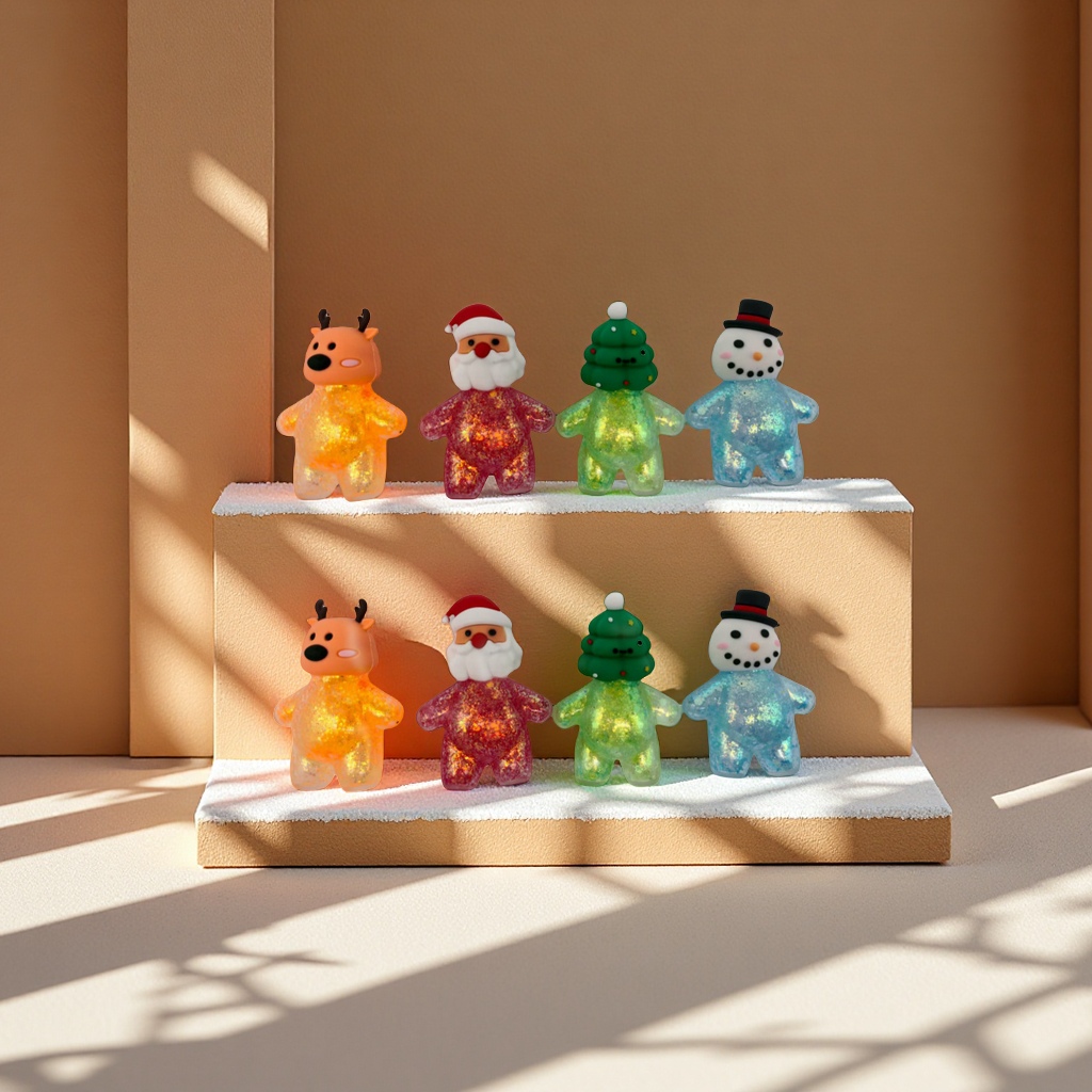 New cross-border products from Europe and America: Santa Claus, Snowman, maltose, kneading fun, stress-relieving toys wholesale factory, new and unique toys Application Scenario