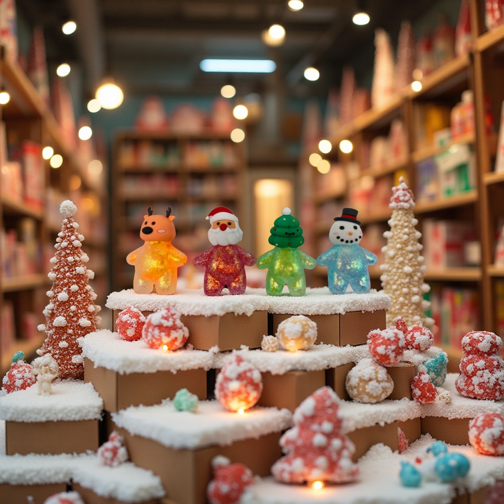 New cross-border products from Europe and America: Santa Claus, Snowman, maltose, kneading fun, stress-relieving toys wholesale factory, new and unique toys Item Picture