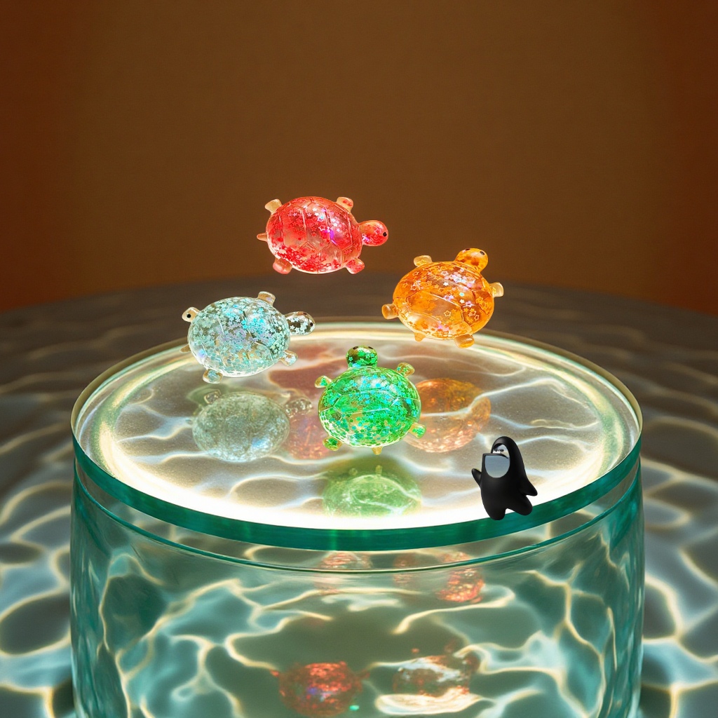 Douyin's best-selling large-sized maltose sequin turtle bead car office desktop decoration model toy animal and plant simulation fun decoration