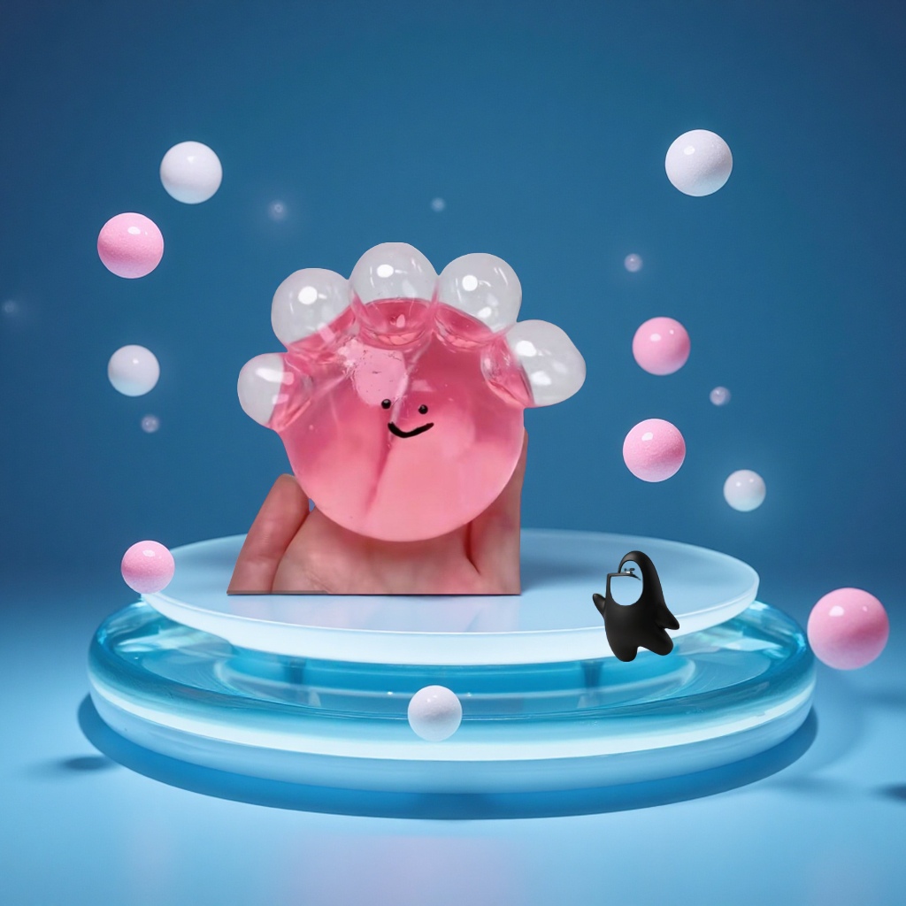 Super soft and transparent TPR sticky bag water ball, pinch the feel, rebound, release creativity, stress relief toy, novel, unique and fun toy