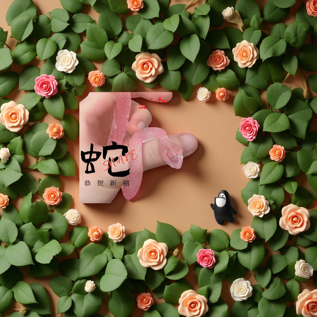 2025蛇年吉祥可爱仿真小蛇男女孩创意礼物减压玩具新奇特趣味玩具