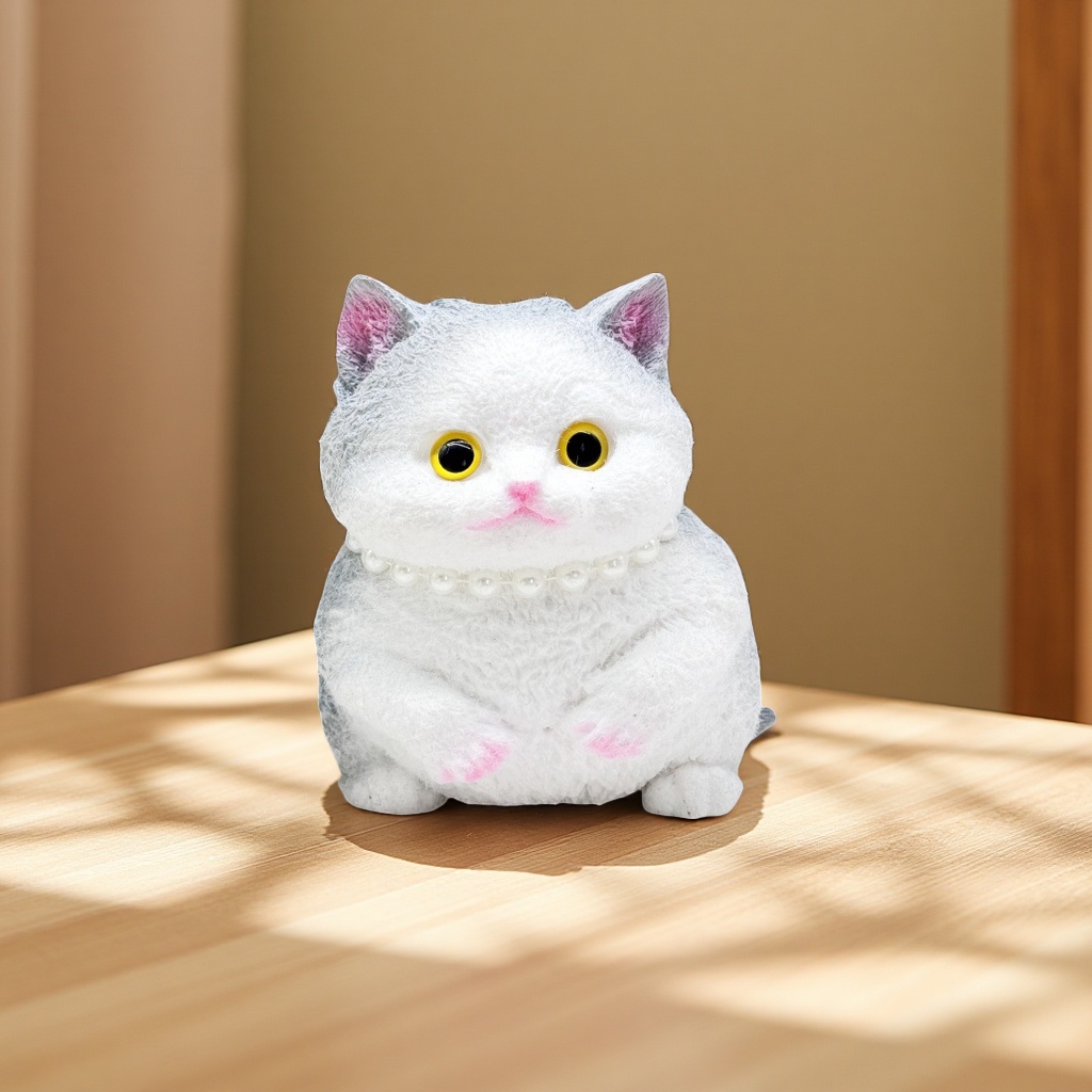 Xiaohongshu Cat Kneading Fun Hand-drawn Fat Cat Stress-relieving Toy DIY Creative Cute Realistic Plush Doll Cat Fun Doll Specification image