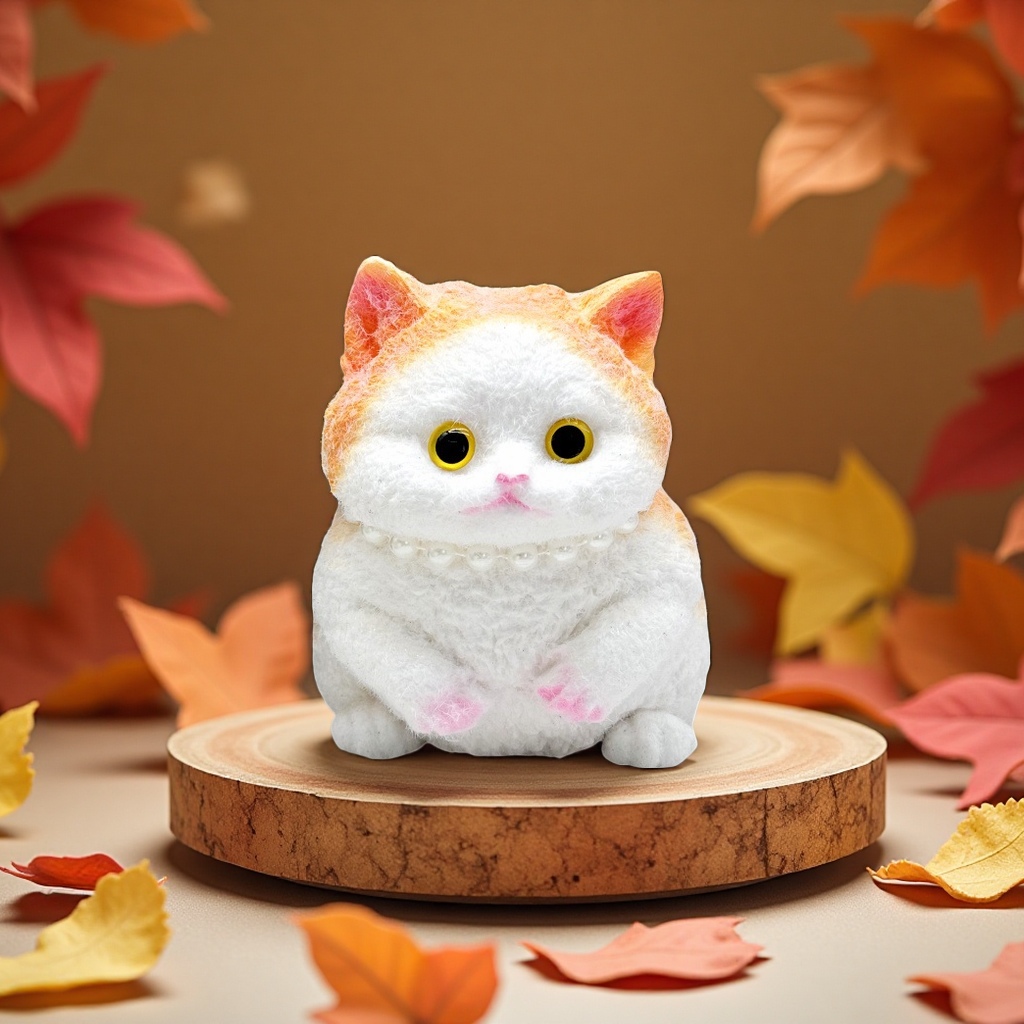 Xiaohongshu Cat Kneading Fun Hand-drawn Fat Cat Stress-relieving Toy DIY Creative Cute Realistic Plush Doll Cat Fun Doll Application Scenario