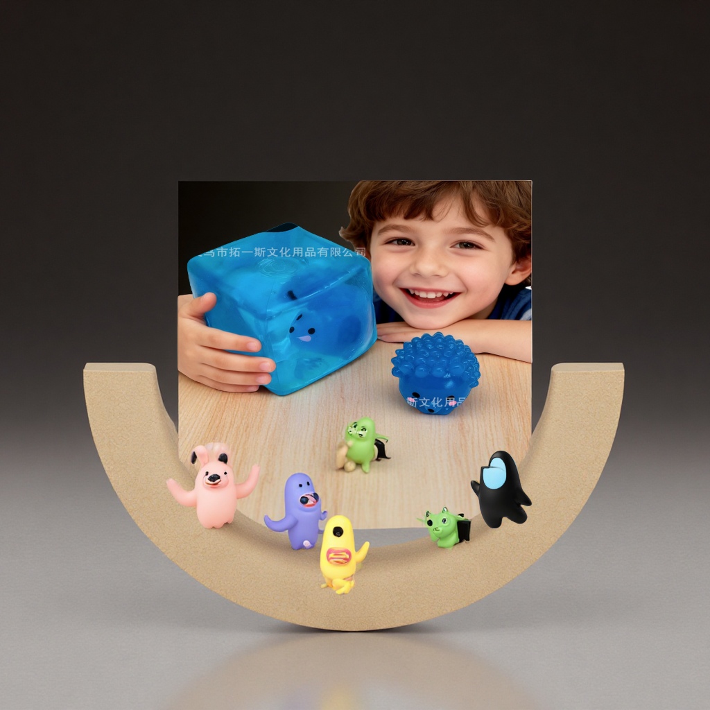 Amazon Cross-border Glow-in-the-dark animal dumplings, large ice cubes, maltose kneading fun children's stress-relieving toys, new, unique and fun stress-relieving toys
