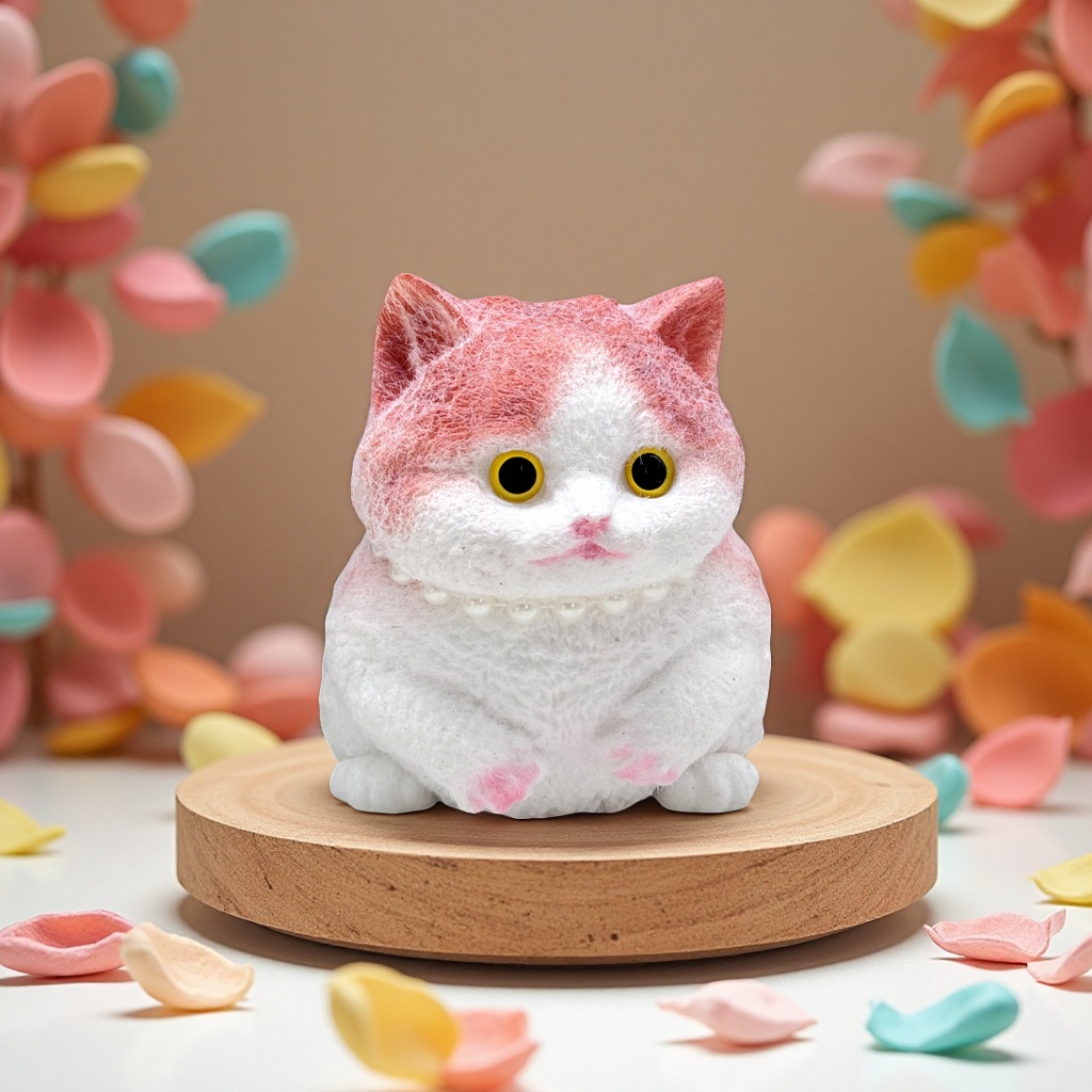 Xiaohongshu Cat Kneading Fun Hand-drawn Fat Cat Stress-relieving Toy DIY Creative Cute Realistic Plush Doll Cat Fun Doll Item Picture