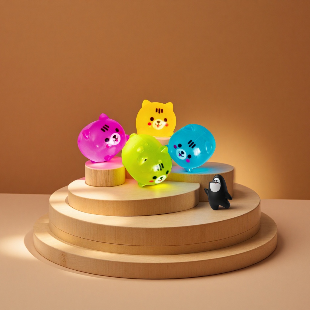 跨境可爱小趴熊捏捏乐麦芽糖解压球减压玩具批发新奇特玩具儿童益智放松用品