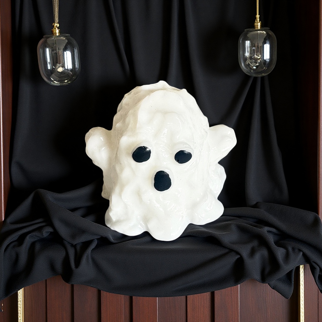 Cross-border Halloween ghost Little Ghost soft rubber pinching toy, slow rebound, relieve stress, vent anger, Fun pranks, New and unique toys Item Picture