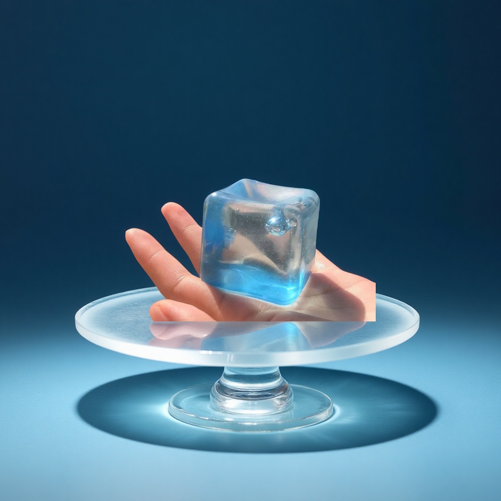 needoh Maltose ice Cube Kneading Fun Stress-relieving Toy, transparent high appearance level extrusion magic tool, stress-relieving fun toy, new and unique toy Application Scenario