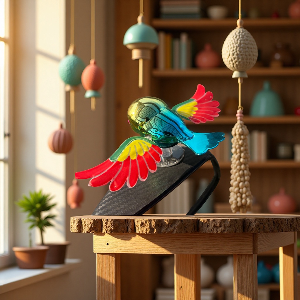 Creativity flutters its wings in the wind, flying like birds. Car ornaments are dynamic and fly with you. Fun interior decoration and car toys details Picture