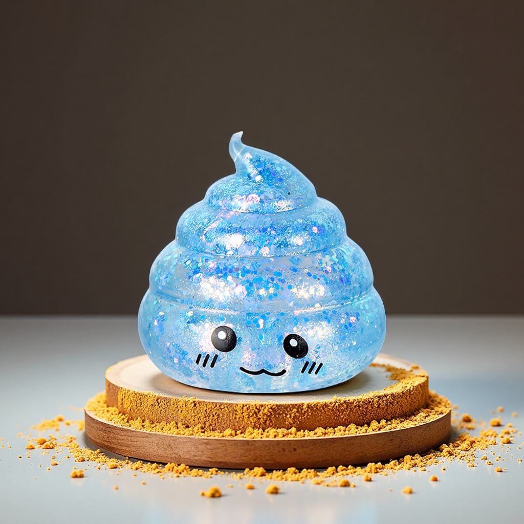 Cross-border new product Fun prank poop Maltose Gold powder Kneading Fun Stress-relieving poop toys wholesale new, unique and creative toys Specification image