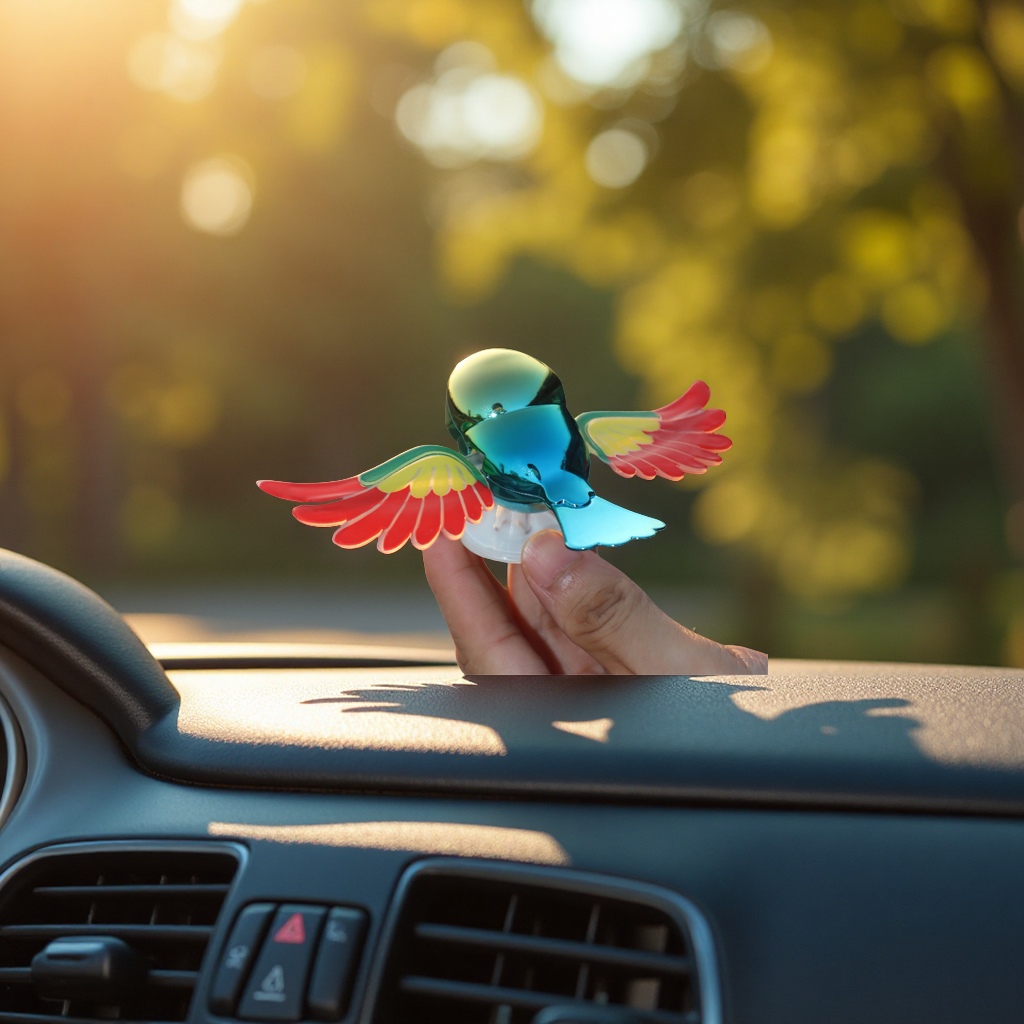 Creativity flutters its wings in the wind, flying like birds. Car ornaments are dynamic and fly with you. Fun interior decoration and car toys Specification image