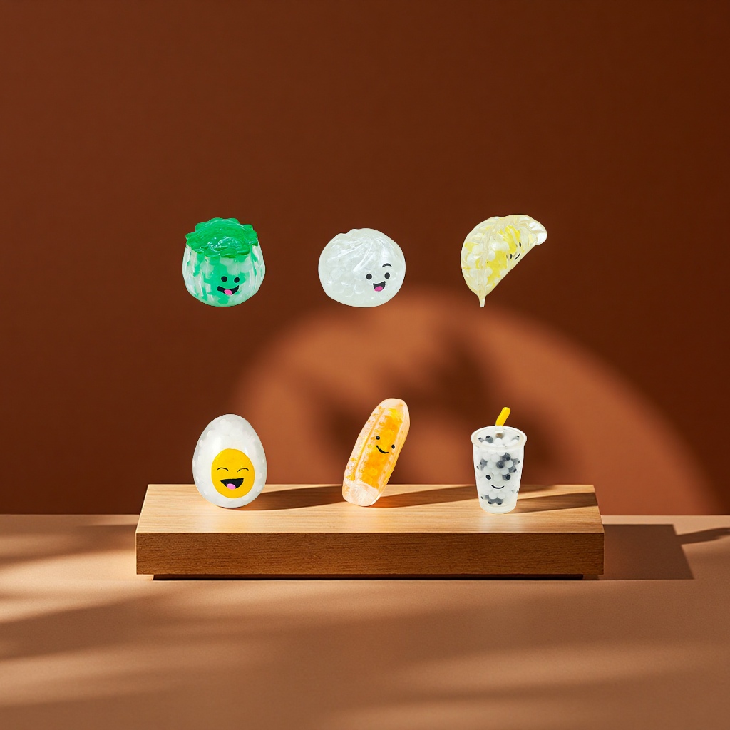 The new squeeze release TPR grape ball simulation food bead stress relief toy set series is a new and unique toy Application Scenario
