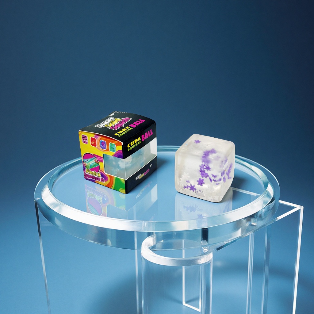 Amazon NeeDoh high-transparency snowflake ice cube maltose Knead Fun Children's stress-relieving toys wholesale New, unique and creative handmade toys Specification image