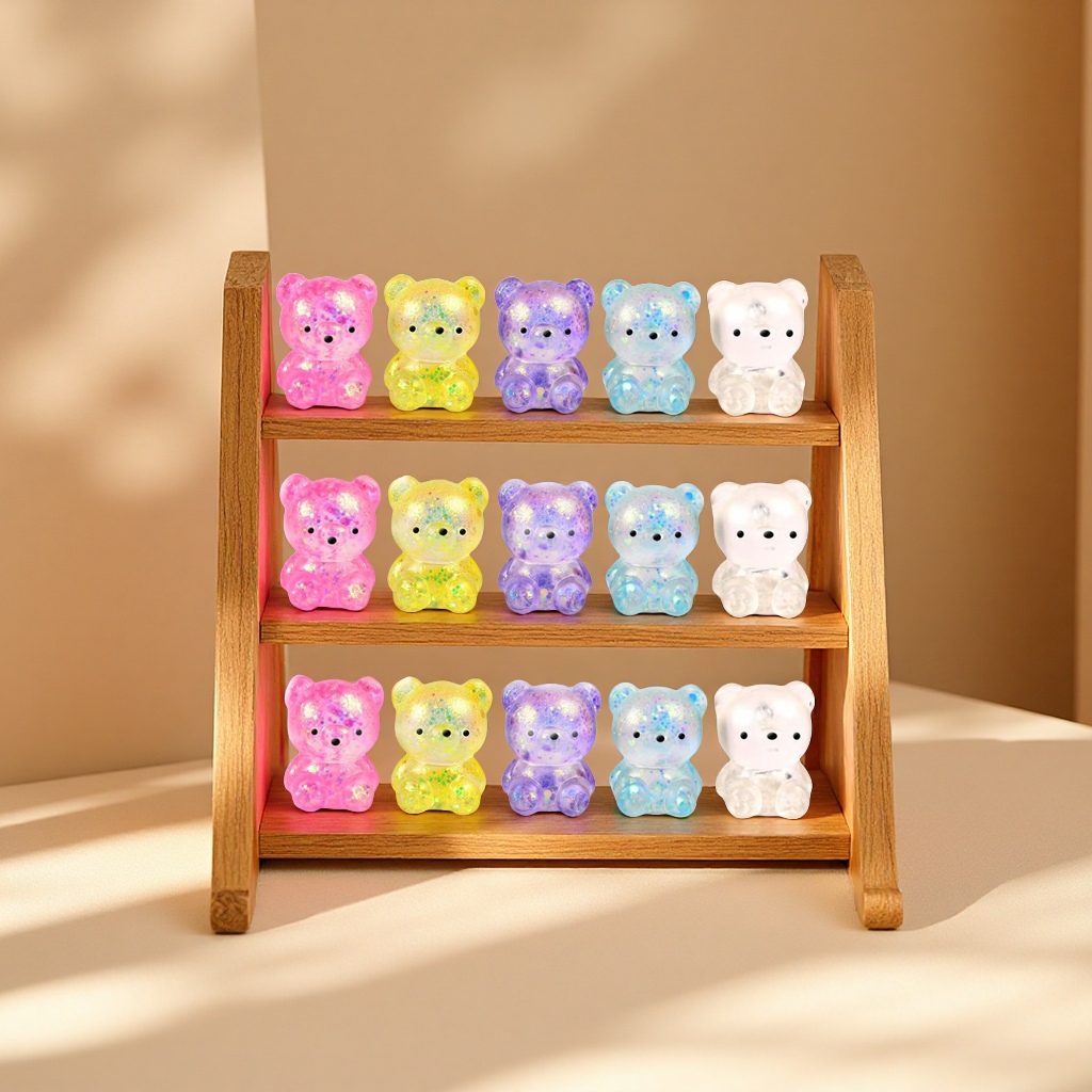 Aurora Maltose Mini Bear Squeeze Fun Stress-Relieving Toys Slow Rebound Syrup Candy Ball Factory wholesale New and unique stress-relieving toys details Picture