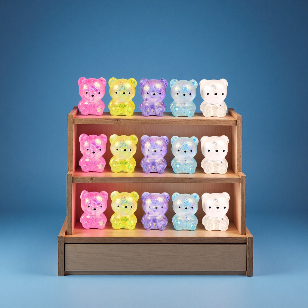 Aurora Maltose Mini Bear Squeeze Fun Stress-Relieving Toys Slow Rebound Syrup Candy Ball Factory wholesale New and unique stress-relieving toys Specification image