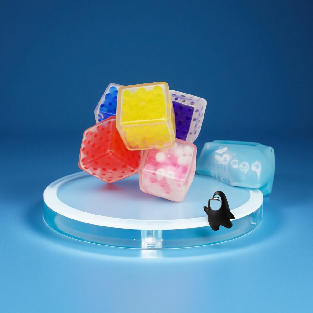 亚马逊Needoh冰块珠子解压球捏捏乐减压立方体运动休闲传统棋牌桌游玩具