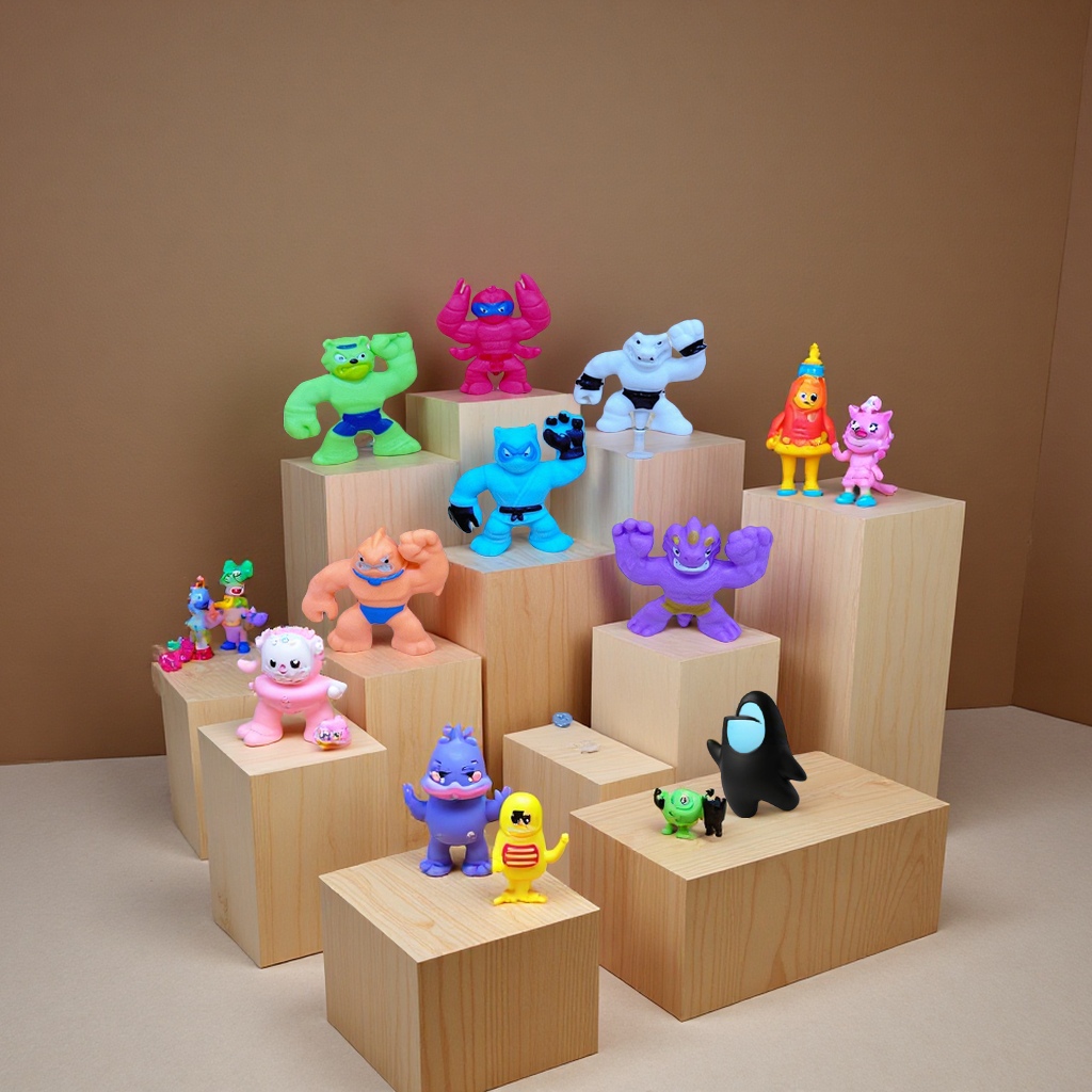 Fun soft rubber cartoon Superman monster Lala Fun stress-relieving doll gacha cute little toy new and unique stress-relieving toy