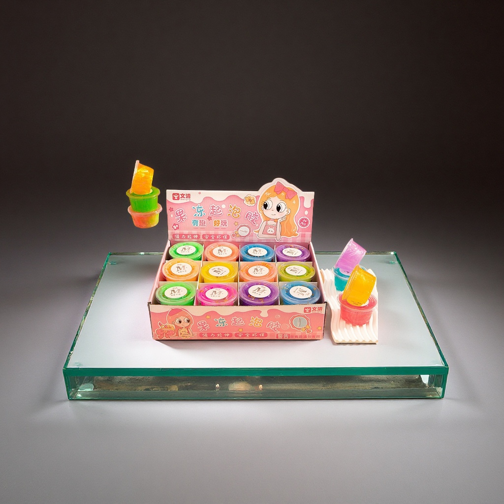 厂家直销网红蜂蜜起泡胶果酱水晶泥史莱姆儿童解压益智玩具批发彩泥粘土沙趣味手工DIY