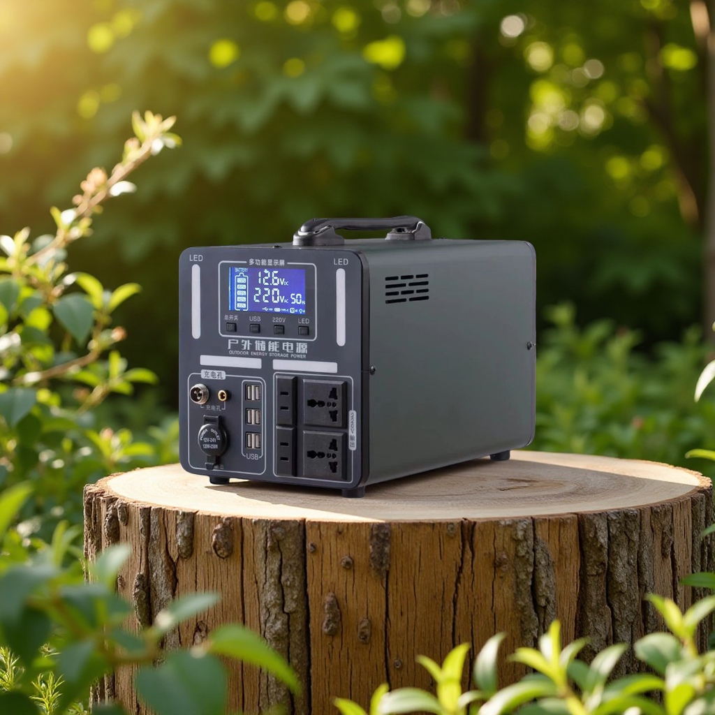 New 220V outdoor large-capacity mobile power bank, portable emergency rechargeable battery, high-power electrical equipment for home power outages and self-driving Specification image