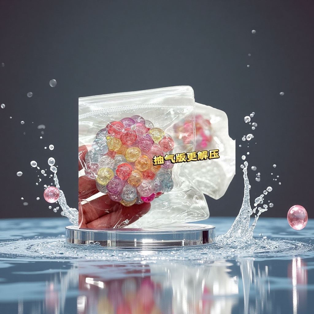 Vienna Ice Ball, Noisy Ball, Girl's Heart's Voice, handcrafted ball, high appearance level, stress-relieving and fun, casual water play toy details Picture