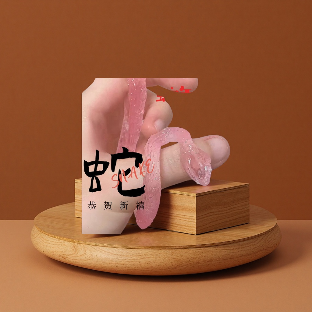 A cute and auspicious little snake simulation toy for the Year of the Snake, a creative stress-relieving gift for boys and girls, and a hand sanitizer for body cleansing Specification image