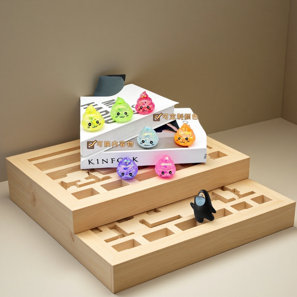 The manufacturer supplies maltose Pinch Music fans' poop bear Duck polygonal stress-relieving toys wholesale, as well as new, unique and interesting toys