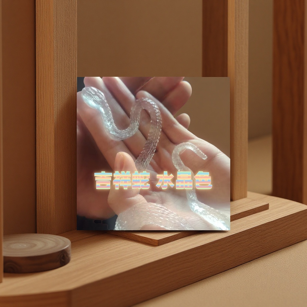 A cute and auspicious little snake simulation toy for the Year of the Snake, a creative stress-relieving gift for boys and girls, and a hand sanitizer for body cleansing Item Picture