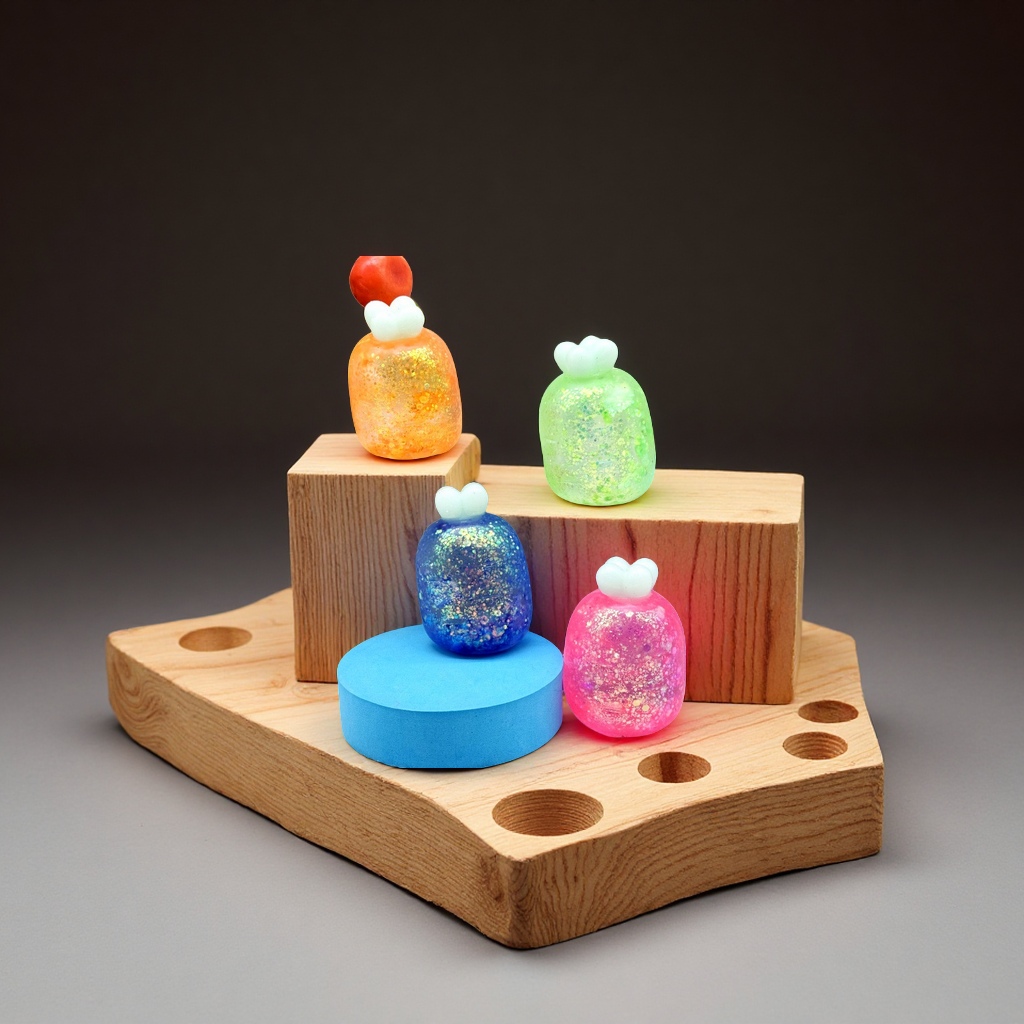 Easter Four-color maltose radish Mini Kneading Fun Aurora Gold Powder Stress-relieving Toy, a new and unique toy for children Application Scenario