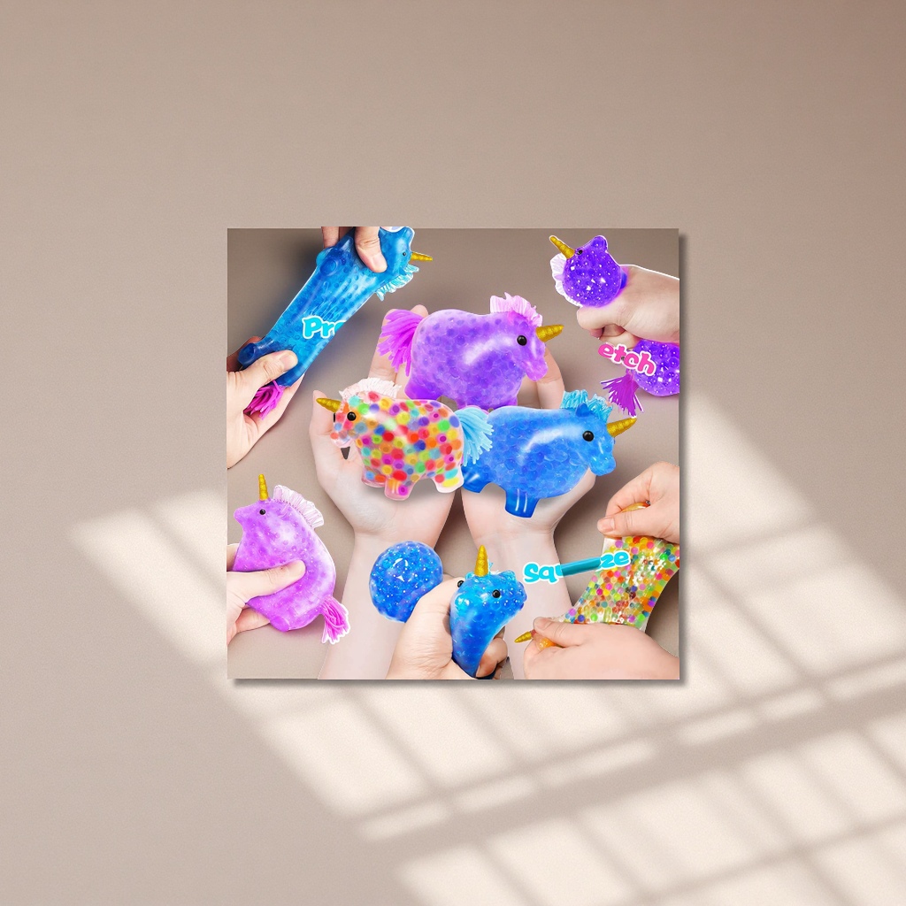 Amazon Unicorn Ball Squeeze and Release toys for children to relieve stress, wholesale new and unique toys Application Scenario