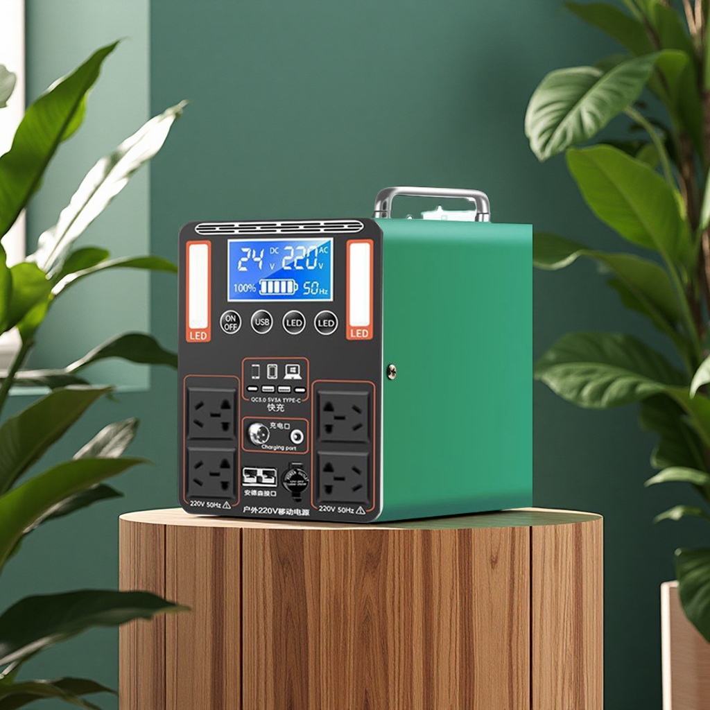 Outdoor portable large-capacity power bank, 220V live streaming backup battery, camping emergency self-driving, street vending charging, electrician and electrical equipment Application Scenario