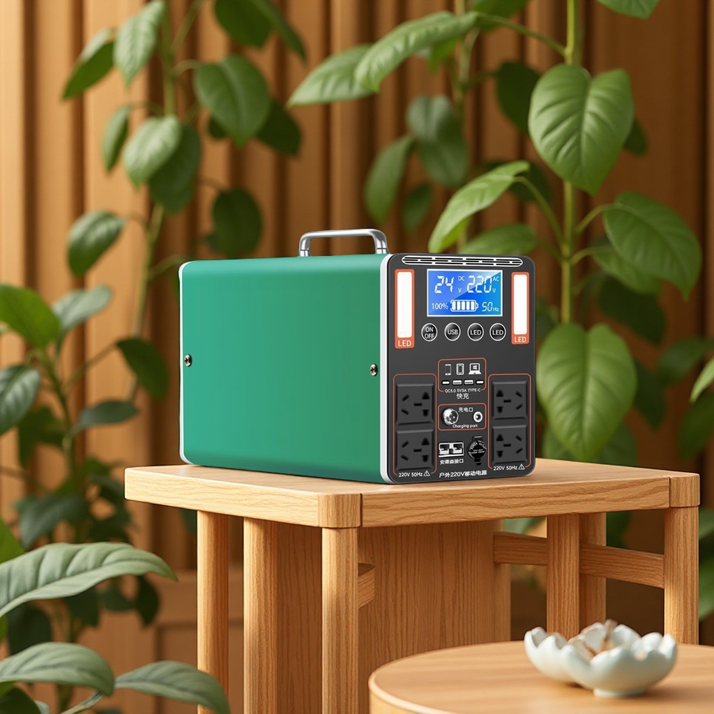 Outdoor portable large-capacity power bank, 220V live streaming backup battery, camping emergency self-driving, street vending charging, electrician and electrical equipment Item Picture