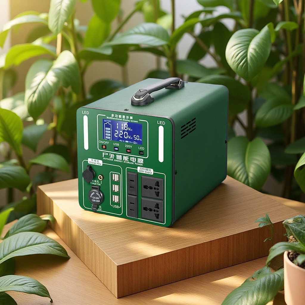 220V large-capacity mobile power bank, portable for outdoor use, household emergency battery storage, self-driving tour, live streaming, camping backup power supply, electrical and electronic equipment details Picture