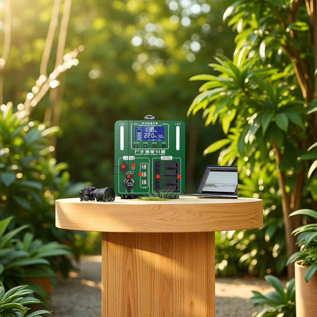 220V large-capacity mobile power bank, portable for outdoor use, household emergency battery storage, self-driving tour, live streaming, camping backup power supply, electrical and electronic equipment Item Picture