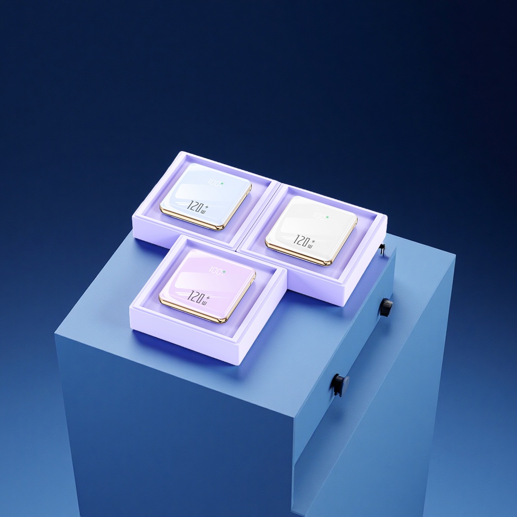 Digital computer and mobile phone accessories, 120W super fast charging, compact and large-capacity power bank, 20000 mah gift customization details Picture