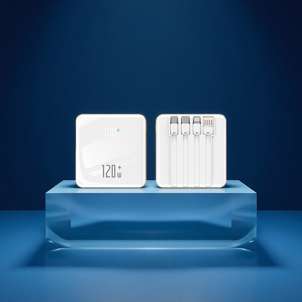 Digital computer and mobile phone accessories, 120W super fast charging, compact and large-capacity power bank, 20000 mah gift customization Item Picture