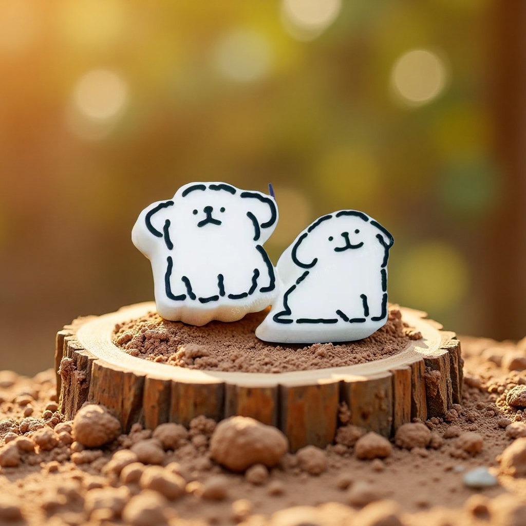 小红书可爱卡通线条小狗捏捏玩具高颜值解压发泄宠物手感软萌狗狗玩具