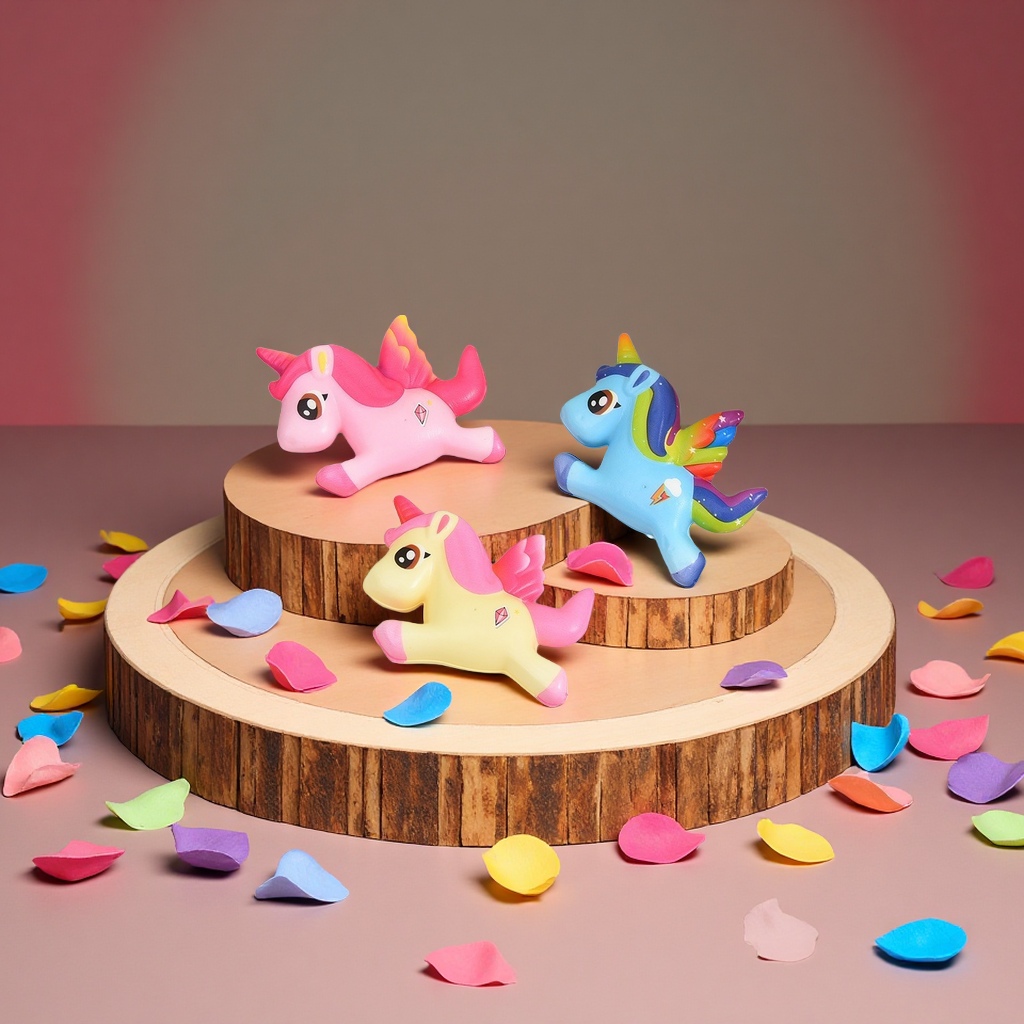 New trendy toys from Baoli: Baoli plush toys, PU flying Horse, Pinching fun, slow rebound, stress-relieving toys, Rainbow Horse, Unicorn, cute and fun toys, new and unique stress-relieving toys Item Picture