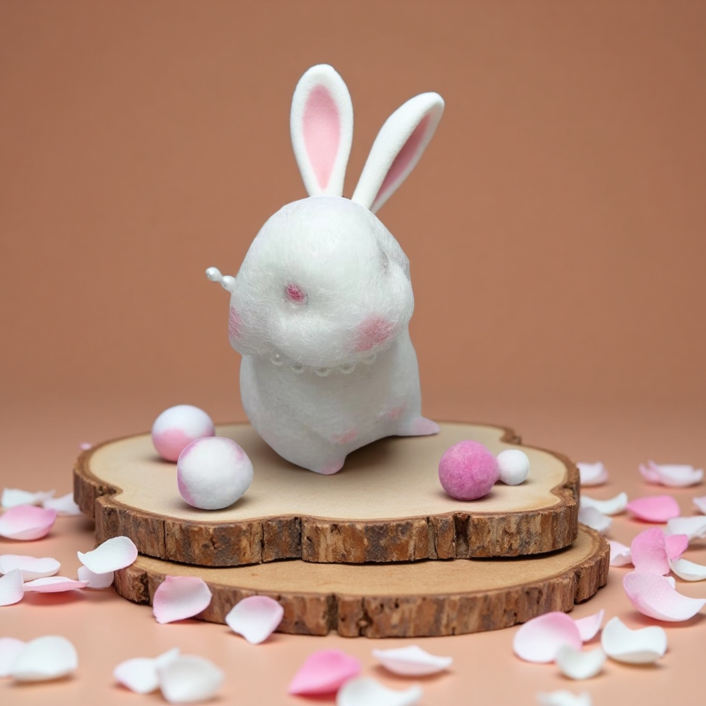 植绒立体垂耳兔乐萌趣仿真动物