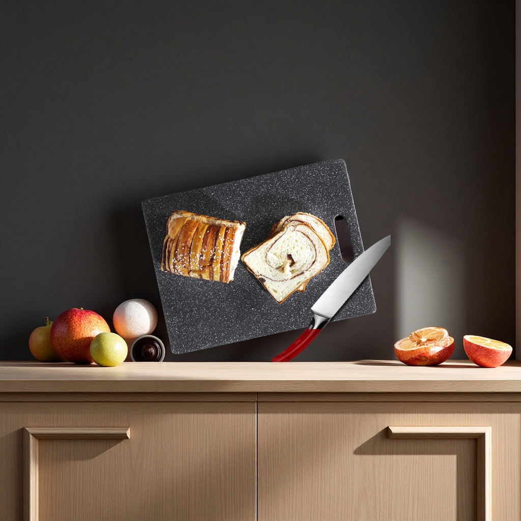 仿大理石方形水果菜板塑料PP厨房用品耐用防滑多功能家用砧板