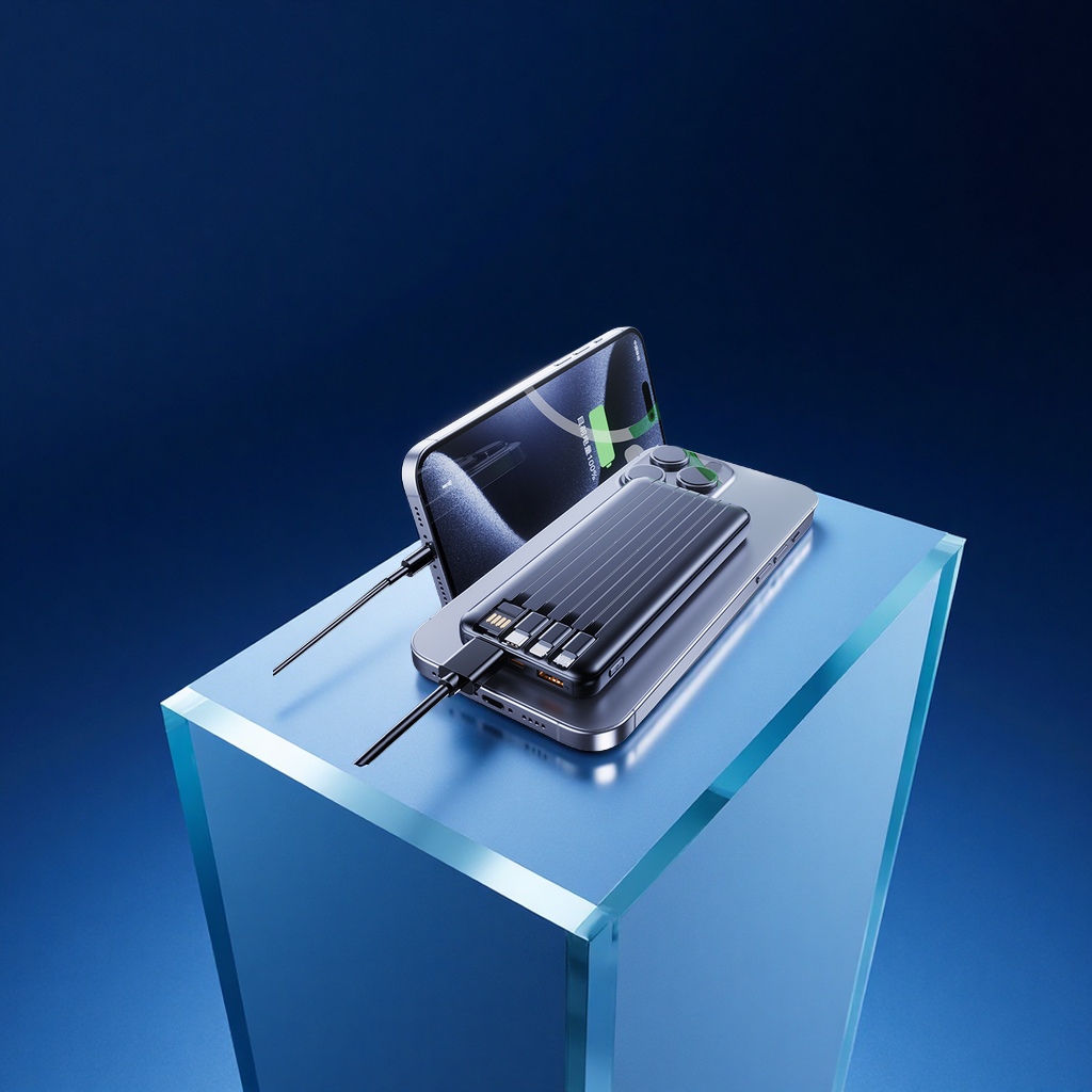 Cross-border e-commerce 20,000mah digital display fast charging magnetic wireless power bank company gift suitable for mobile phone and digital accessories details Picture