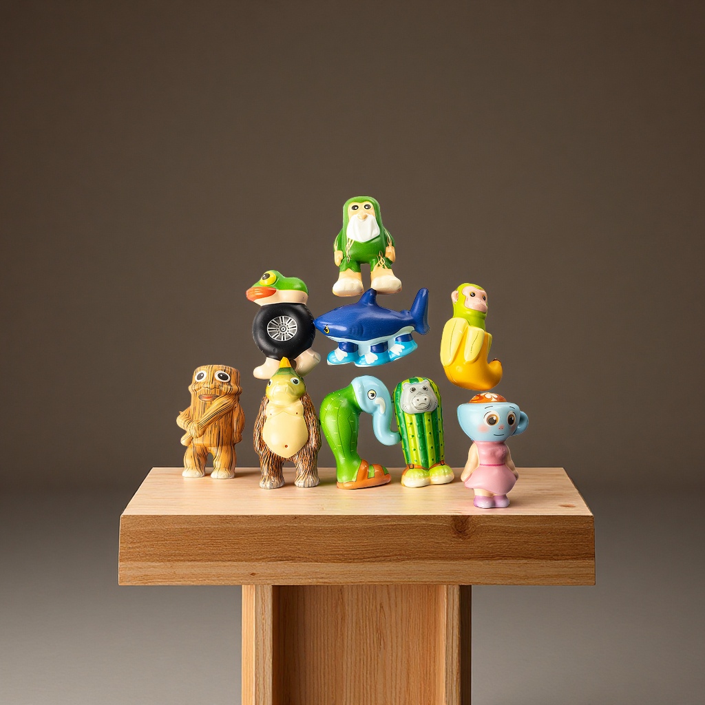 A cross-border best-selling factory for children's toys featuring the funny PU "Niannile Wooden Stick Man" to relieve stress and release emotions Specification image