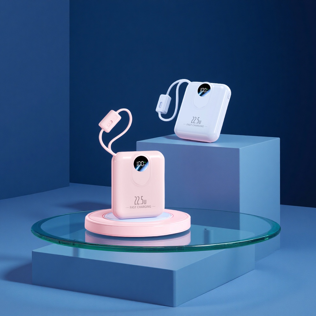 Wholesale 20,000 mah super-fast charging power banks, large-capacity portable power banks with cables, gift customization, logo digital computer and mobile phone accessories details Picture