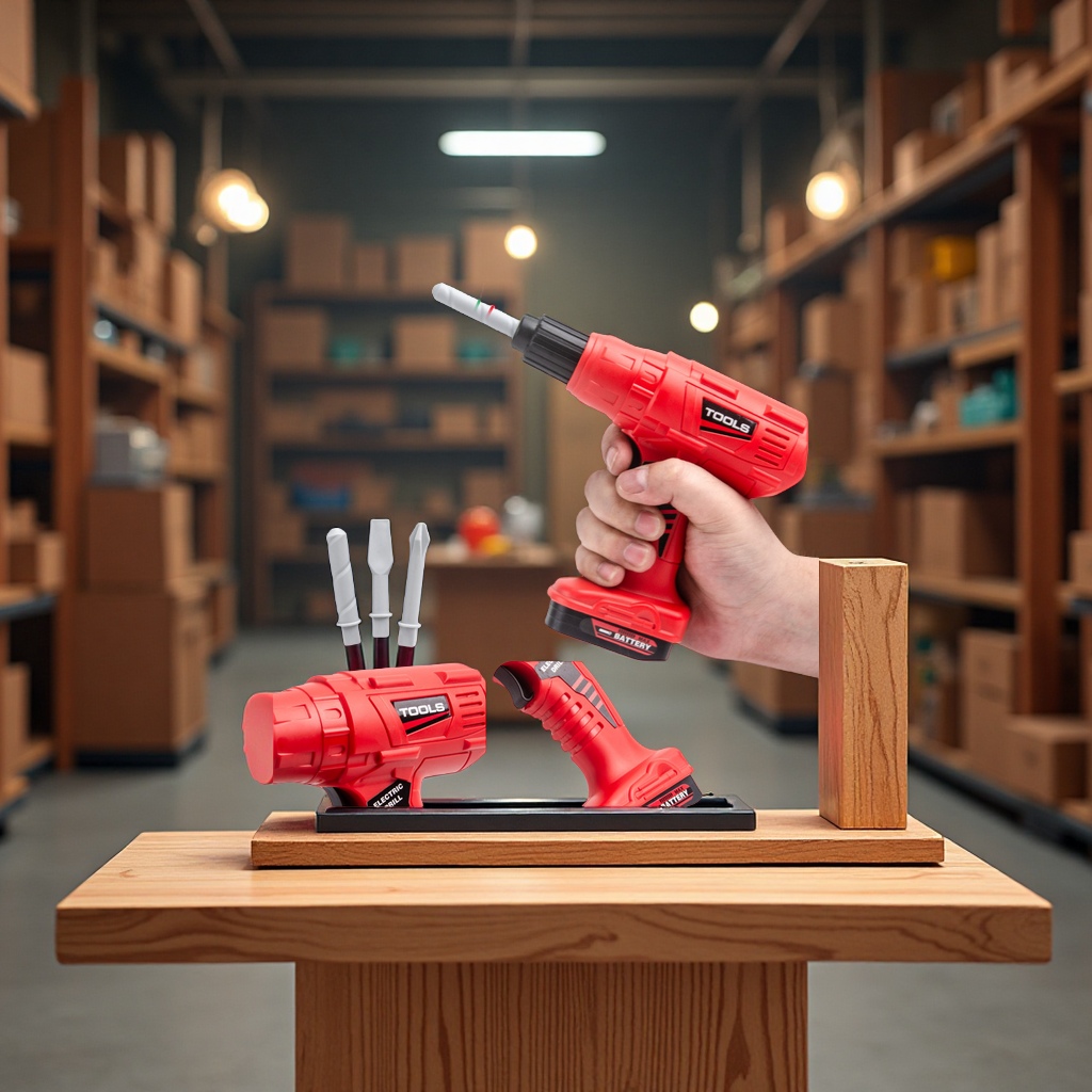 Play house toy toolbox set, baby screwdriver, electric drill, electric saw, repair simulation tool, children's toy set Specification image